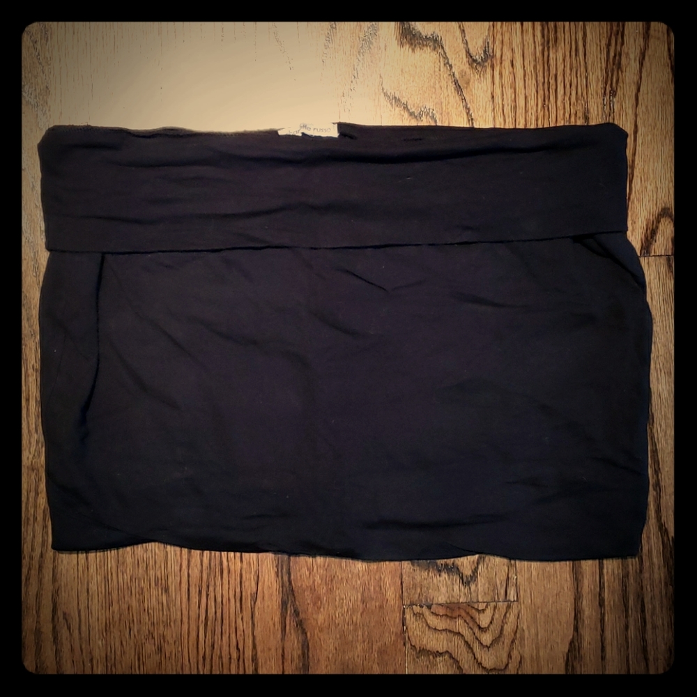 Black Stretchy Mini Skirt